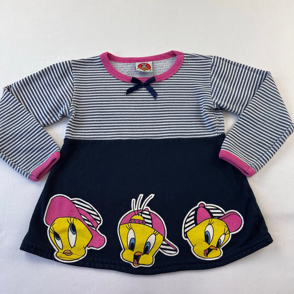 Tweety Bird Looney Tunes vintage girls sweatshirt size 2T 1997